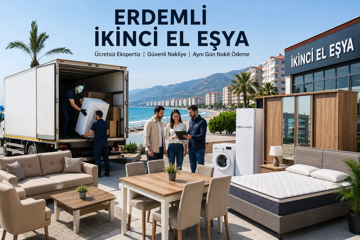 Erdemli İkinci El Eşya 1 – Erdemli ikinci el eşya Erdemli İkinci El Eşya hizmetimiz kapsamında temiz, çalışır durumda ve yeni model mobilya, beyaz eşya ve ev eşyaları ücretsiz ekspertiz ile yerinde değerlendirilerek değerinde satın alınıyor.