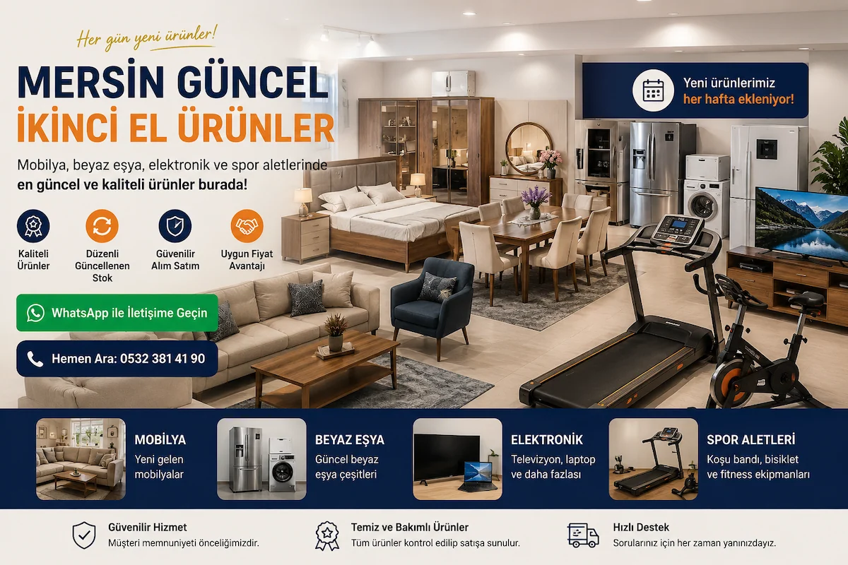 Mersin Güncel İkinci El Ürünler 1 – Mersin Güncel İkinci El Ürünler Mersin Güncel İkinci El Ürünler mağaza vitrini