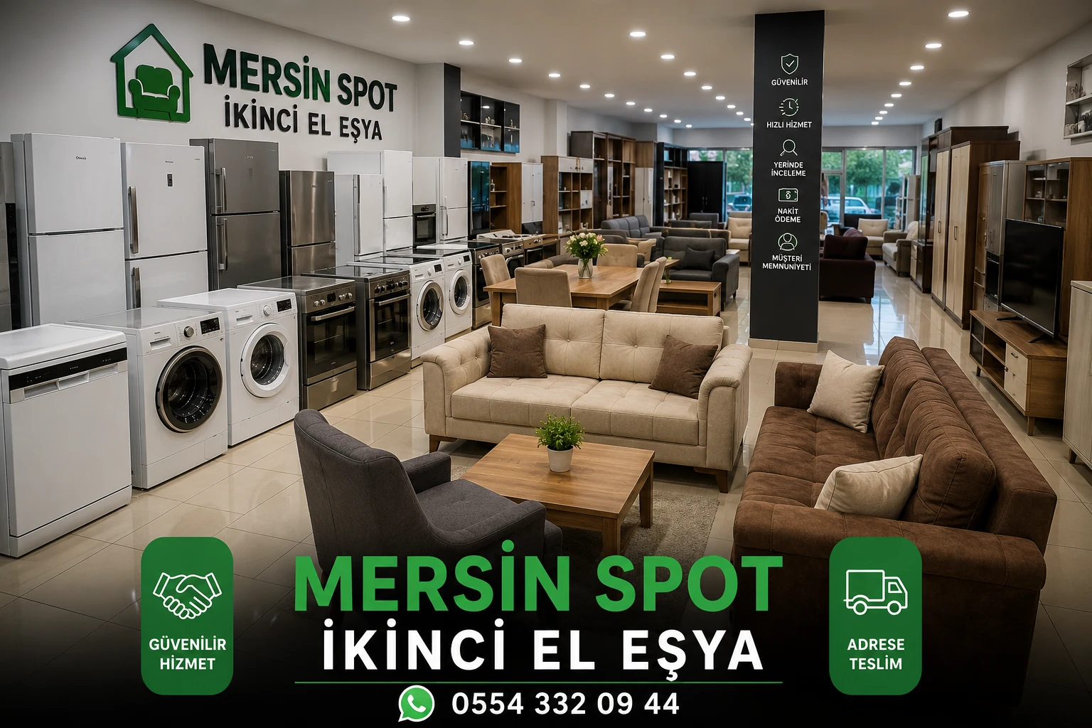 İkinci El Eşya 3 – İkinci el eşya Mersin Spot İkinci El Eşya showroomunda beyaz eşya ve mobilyalar