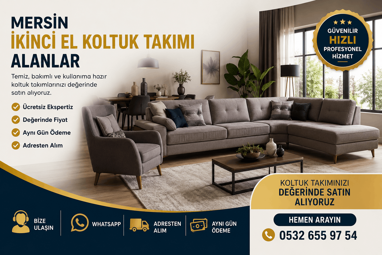 Mersin ikinci el koltuk takımı alanlar. Temiz, bakımlı ve kullanıma hazır koltuk takımlarınızı değerinde satın alıyoruz.