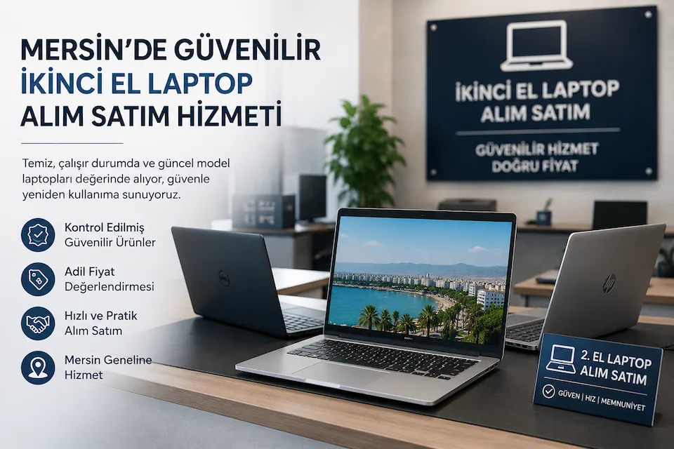 Mersin İkinci El Laptop Alanlar olarak temiz, çalışır durumda ve güncel model ikinci el laptop alım satım hizmeti sunuyoruz.
