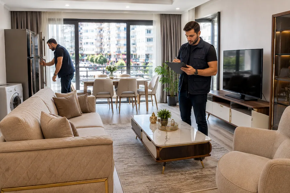 Pozcu İkinci El Eşya 2 – pozcu ikinci el eşya Pozcu ikinci el eşya ekspertiz hizmeti kapsamında modern bir dairede mobilya ve beyaz eşyaların yerinde incelenmesi ve değerinde satın alınması.